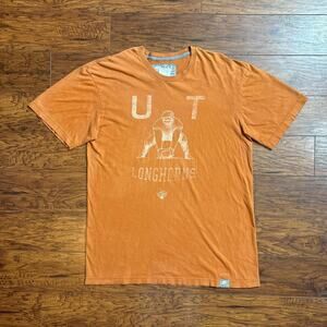 Vintage Nike Texas Longhorns UT Football Player Graphic T-Shirt Size M